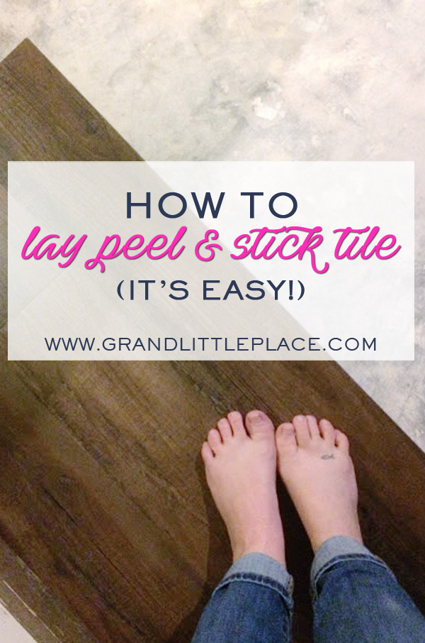 How to lay peel and stick tile in as little as one day!