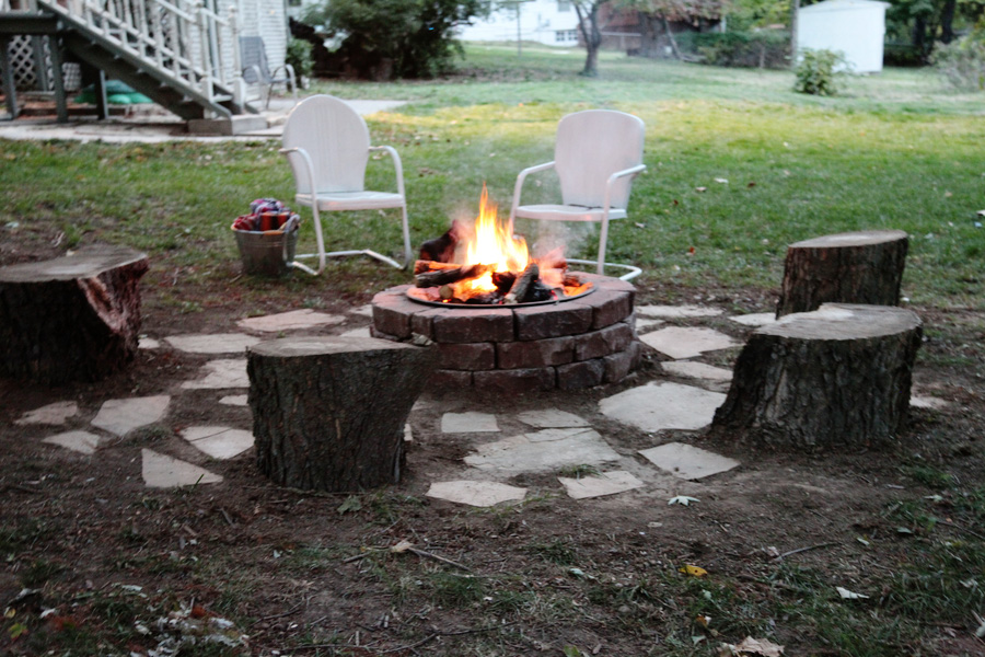 Diy Fire Pit Area Round Up Bonfire, Used Rock Crusher Cone Fire Pit