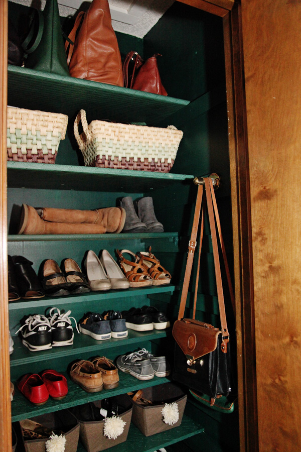 DIY Small Luxury Shoe Closet