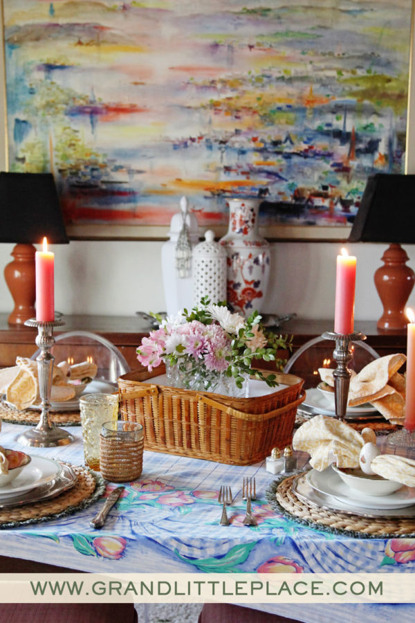 Spring Easter Tablesetting Idea Inspiration April Tablescape 600x900 