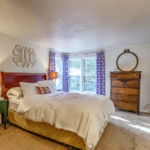 Gray Master Bedroom with Pops of Color