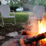 DIY Backyard Fire Pit, Vintage Campfire